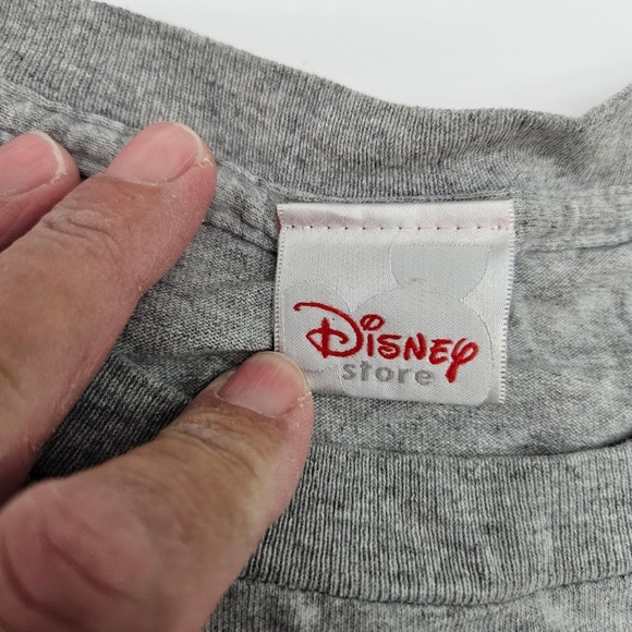 Disney Store Grumpy Dwarf T Shirt Gray Graphic Tee Short Sleeve Adult Size Large - Picture 3 of 7